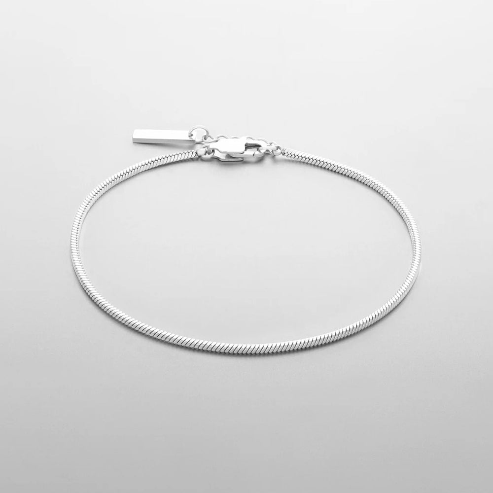 Fine Chain Bracelet (White Gold)